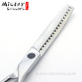 6.5 inch Visgraat tanden 440C Gebogen Nagelschaar Pet Grooming Scissors